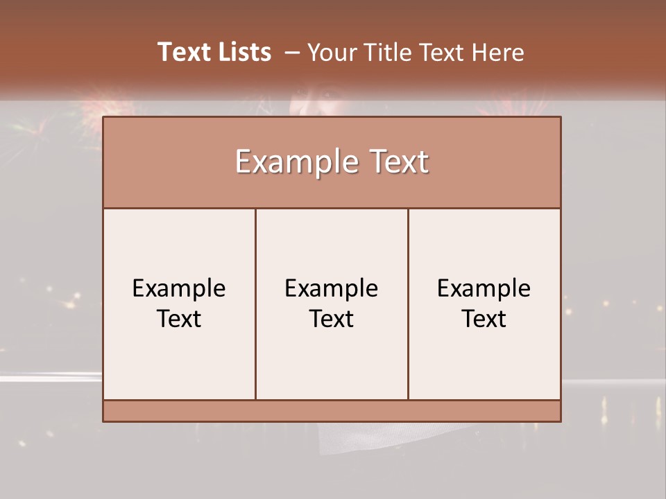 A Woman Holding A Glass Of Wine In Front Of Fireworks PowerPoint Template