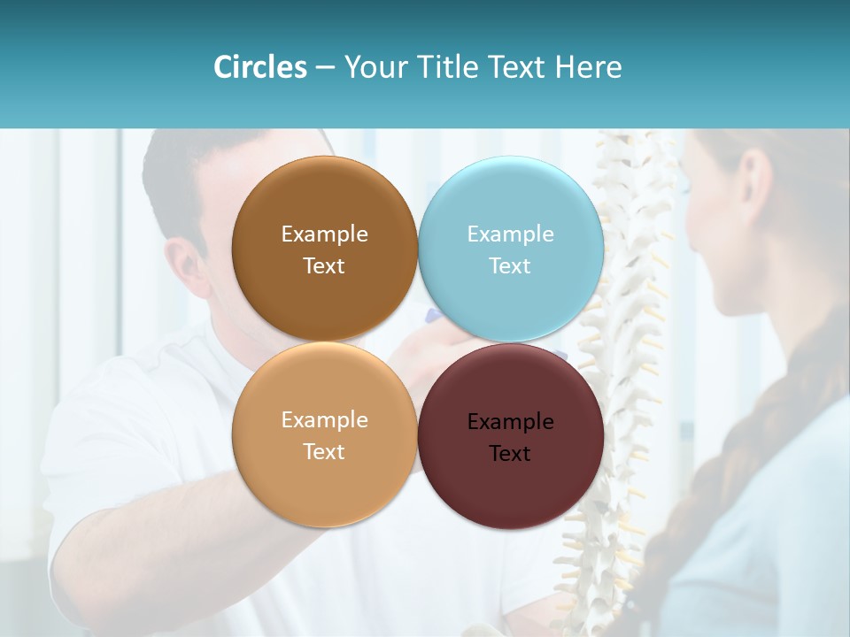 A Man And A Woman Looking At A Skeleton PowerPoint Template