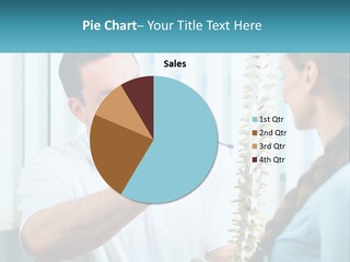 A Man And A Woman Looking At A Skeleton PowerPoint Template