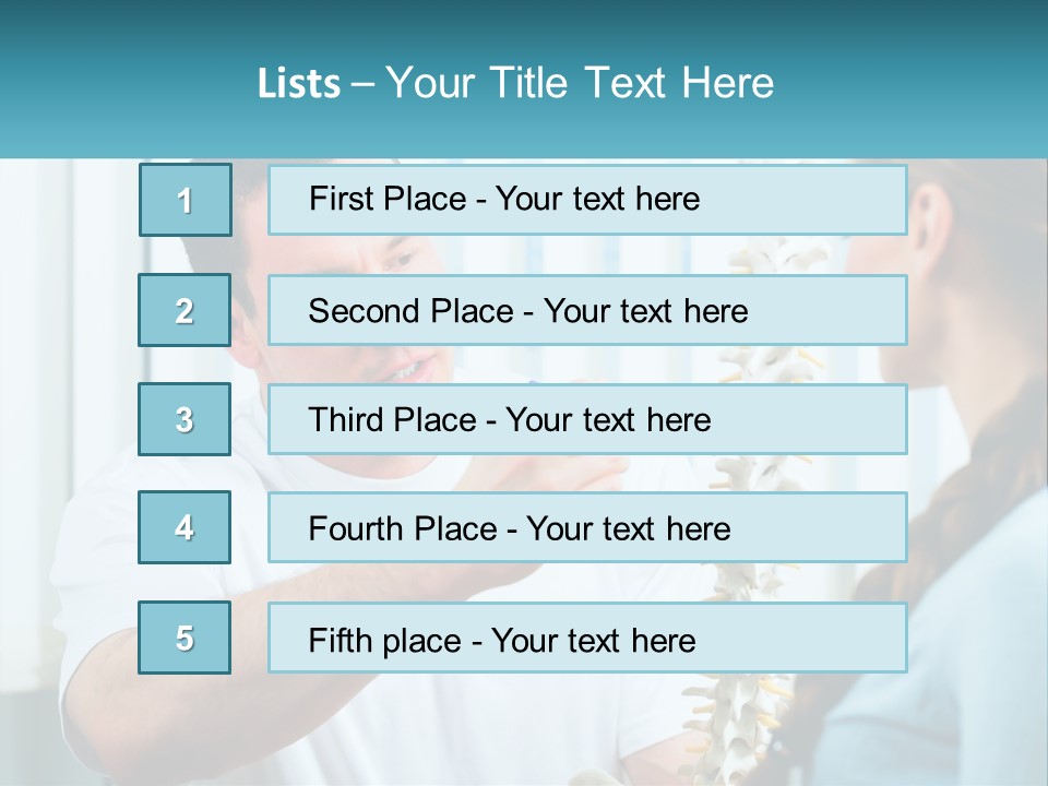 A Man And A Woman Looking At A Skeleton PowerPoint Template
