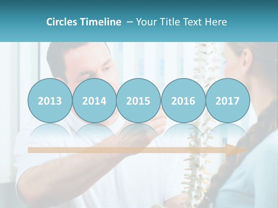 A Man And A Woman Looking At A Skeleton PowerPoint Template