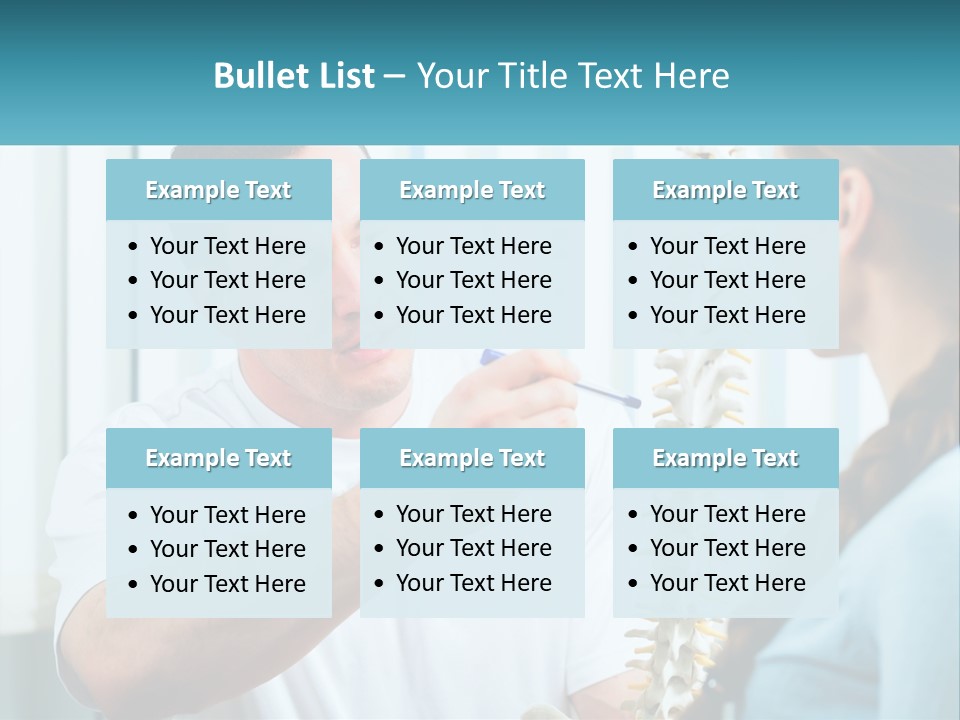 A Man And A Woman Looking At A Skeleton PowerPoint Template