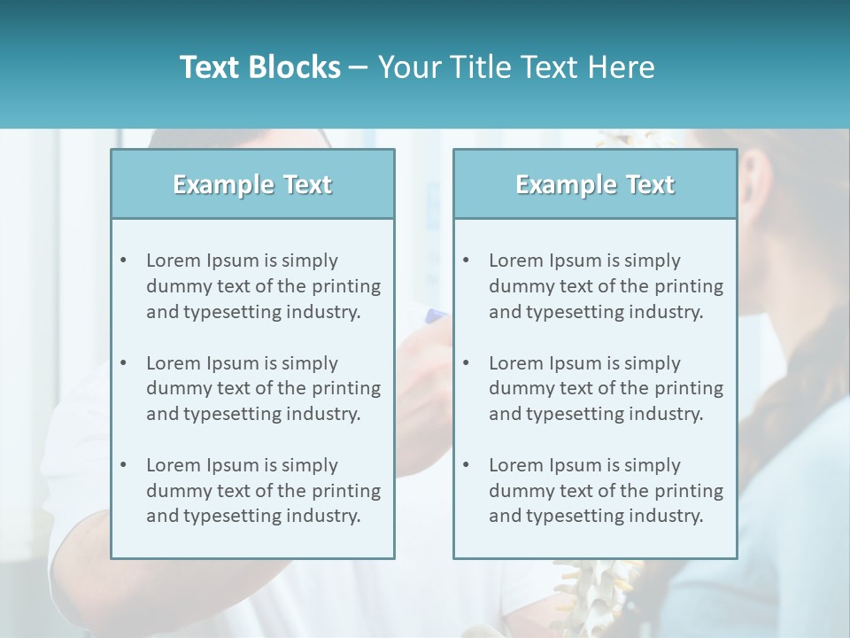 A Man And A Woman Looking At A Skeleton PowerPoint Template