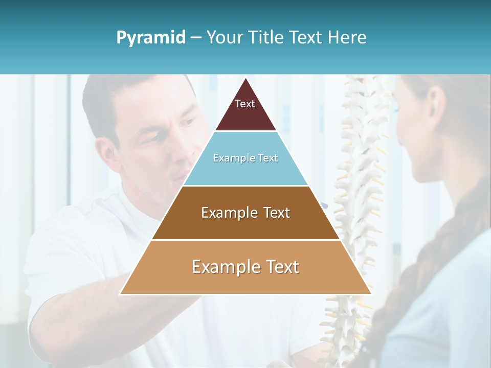 A Man And A Woman Looking At A Skeleton PowerPoint Template