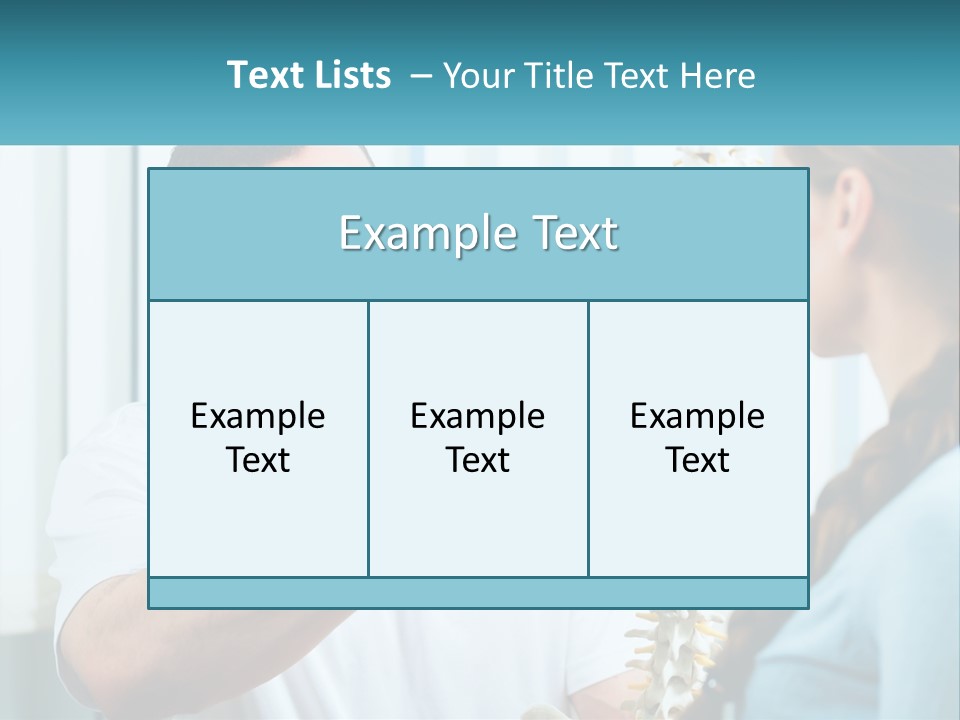 A Man And A Woman Looking At A Skeleton PowerPoint Template