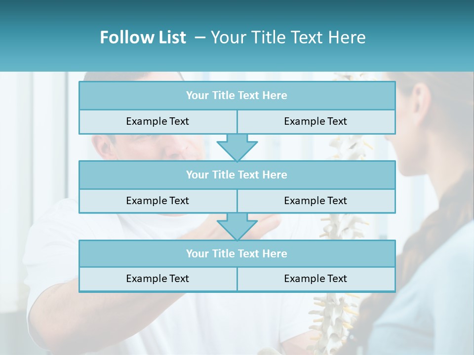 A Man And A Woman Looking At A Skeleton PowerPoint Template