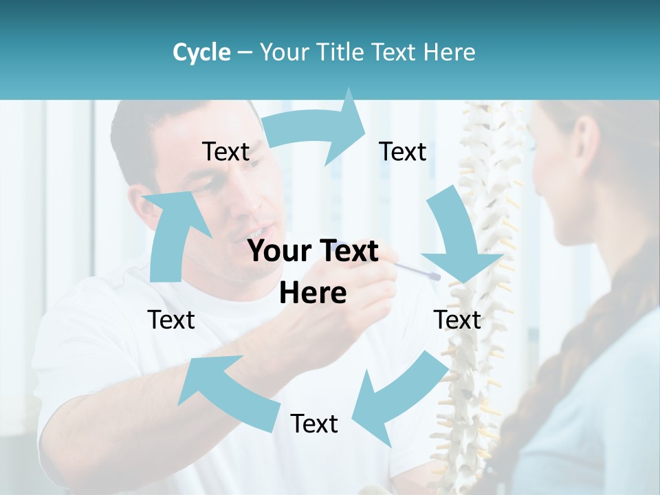 A Man And A Woman Looking At A Skeleton PowerPoint Template