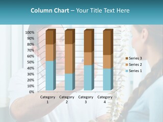 A Man And A Woman Looking At A Skeleton PowerPoint Template