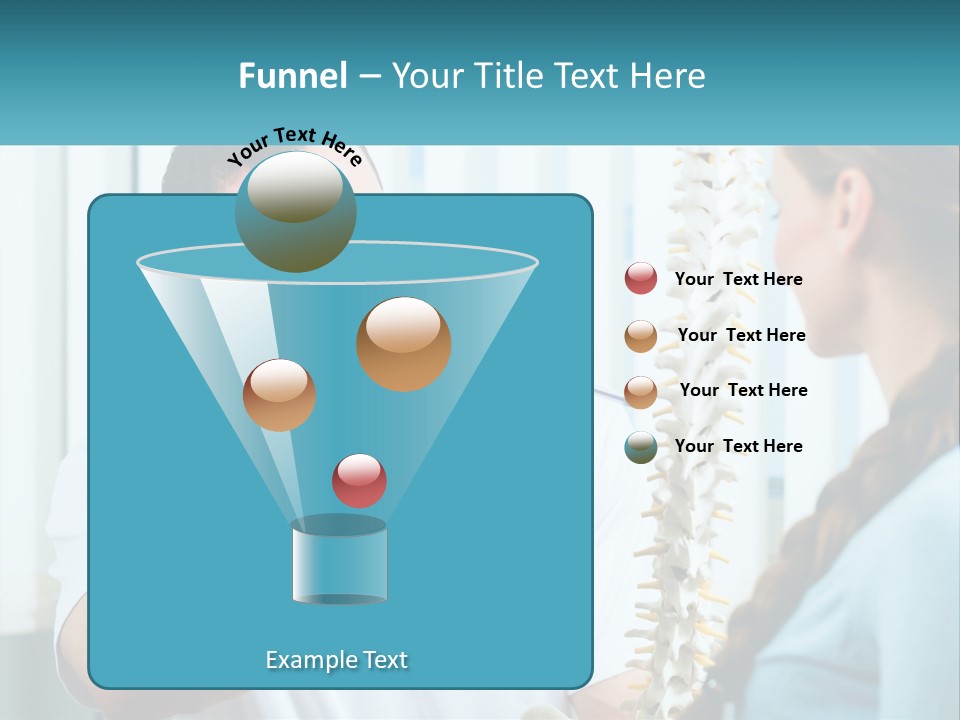 A Man And A Woman Looking At A Skeleton PowerPoint Template