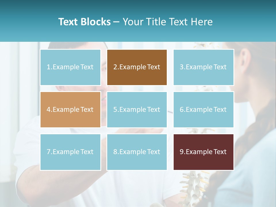 A Man And A Woman Looking At A Skeleton PowerPoint Template