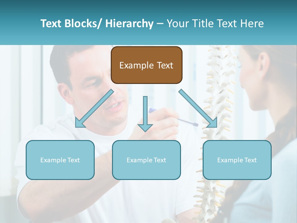A Man And A Woman Looking At A Skeleton PowerPoint Template