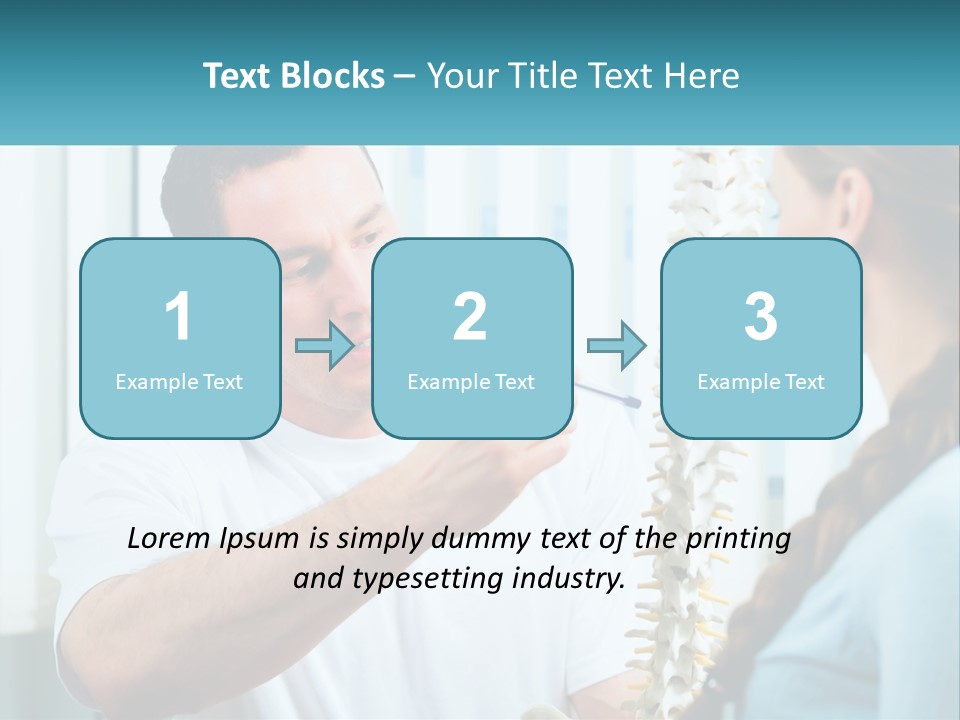 A Man And A Woman Looking At A Skeleton PowerPoint Template