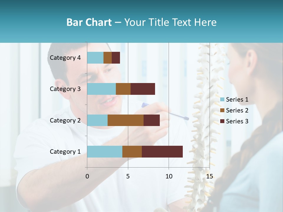 A Man And A Woman Looking At A Skeleton PowerPoint Template