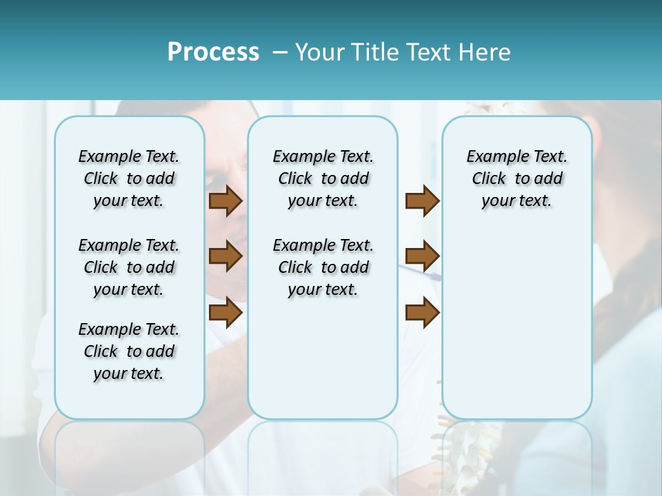 A Man And A Woman Looking At A Skeleton PowerPoint Template
