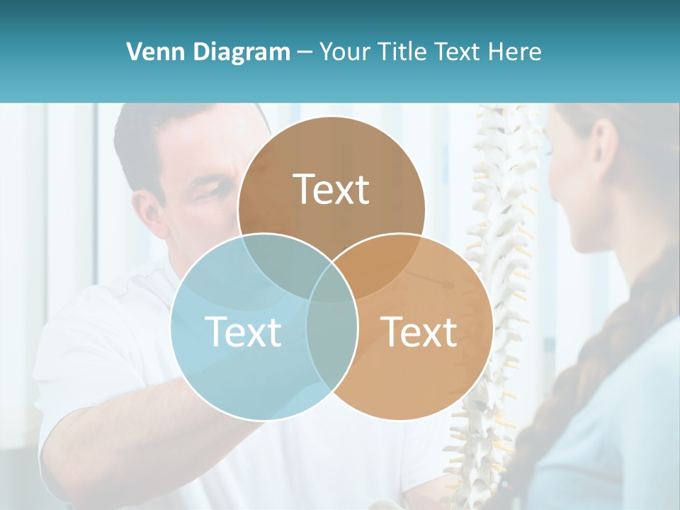 A Man And A Woman Looking At A Skeleton PowerPoint Template