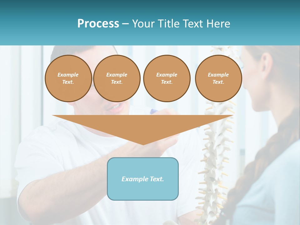 A Man And A Woman Looking At A Skeleton PowerPoint Template