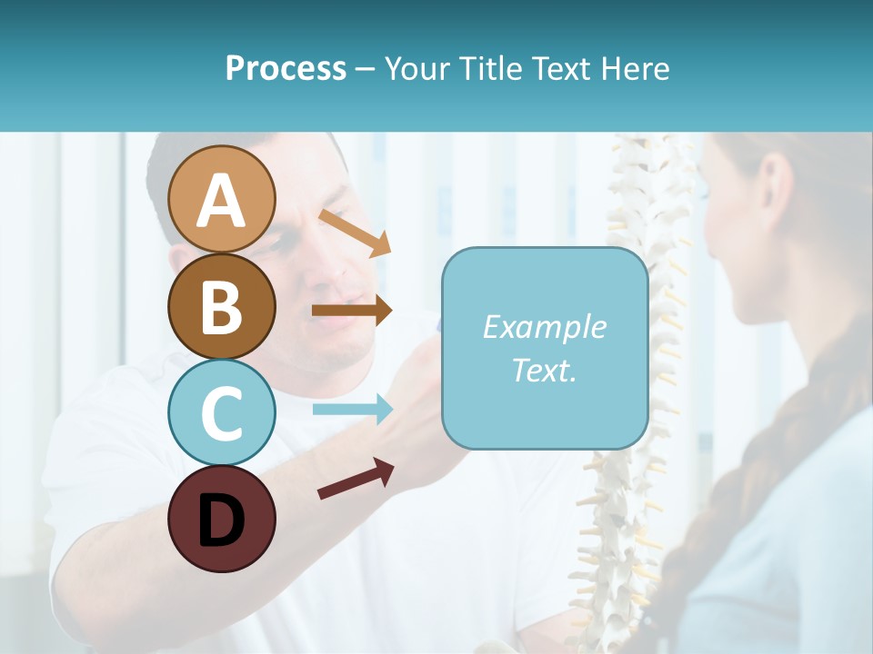 A Man And A Woman Looking At A Skeleton PowerPoint Template