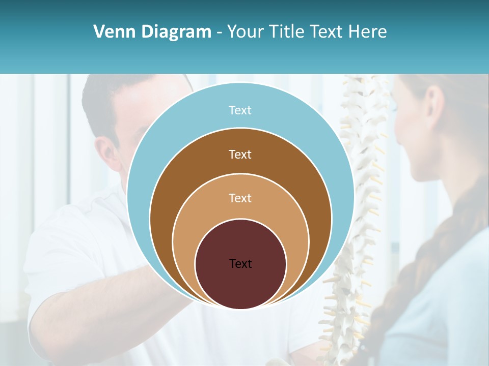 A Man And A Woman Looking At A Skeleton PowerPoint Template