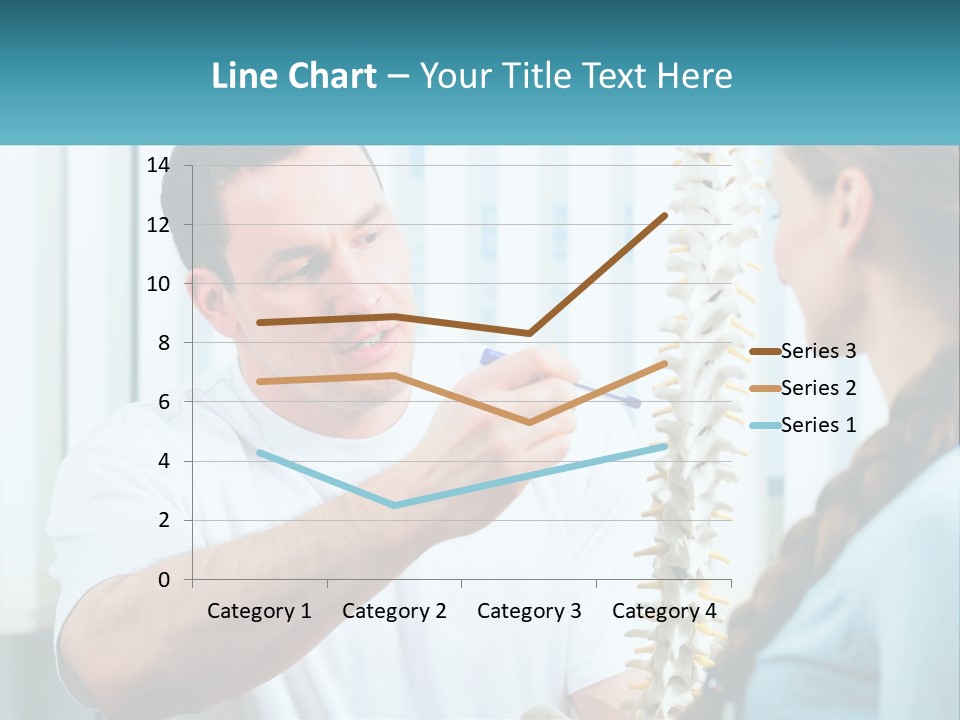 A Man And A Woman Looking At A Skeleton PowerPoint Template