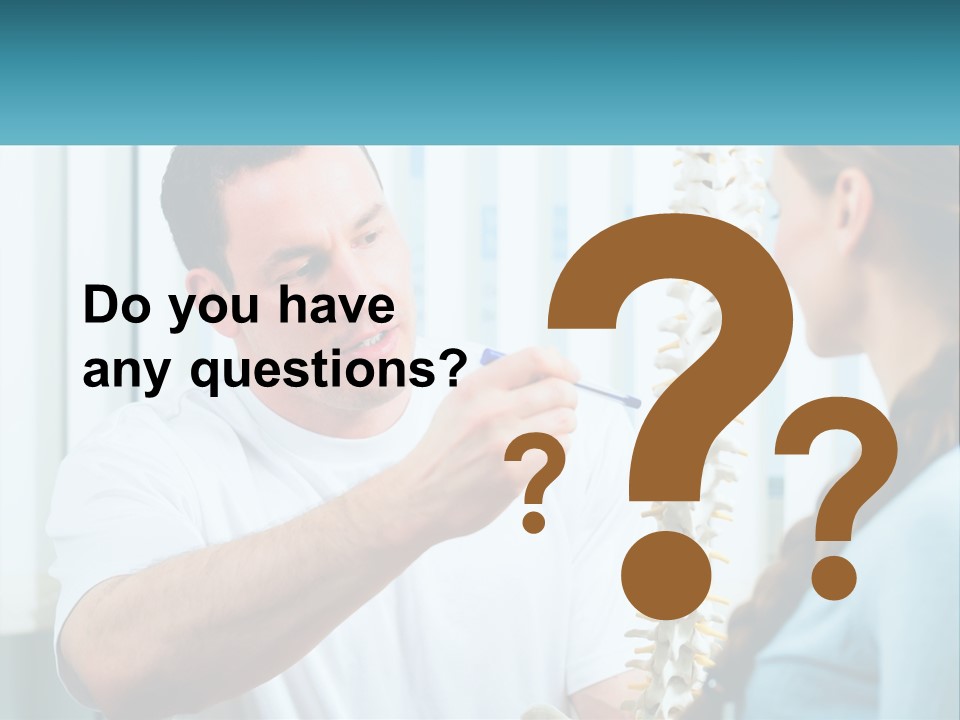 A Man And A Woman Looking At A Skeleton PowerPoint Template