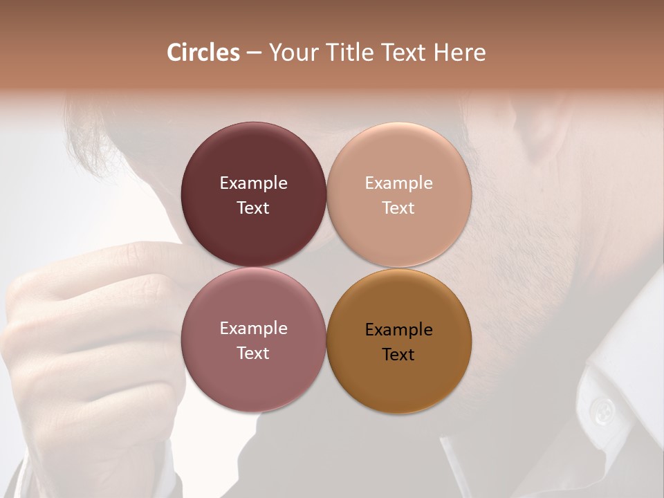 A Man Holding His Hand To His Face PowerPoint Template