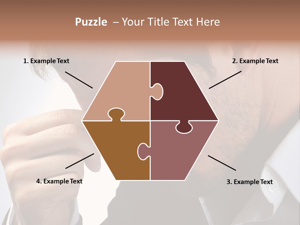 A Man Holding His Hand To His Face PowerPoint Template