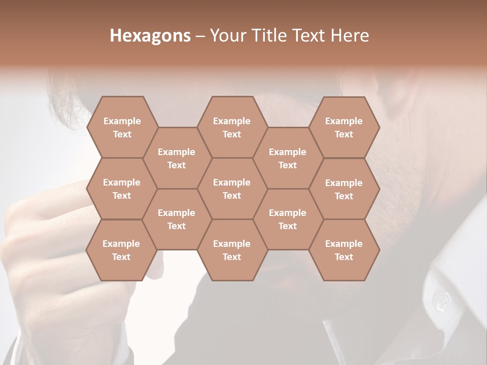 A Man Holding His Hand To His Face PowerPoint Template