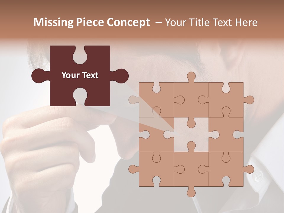 A Man Holding His Hand To His Face PowerPoint Template