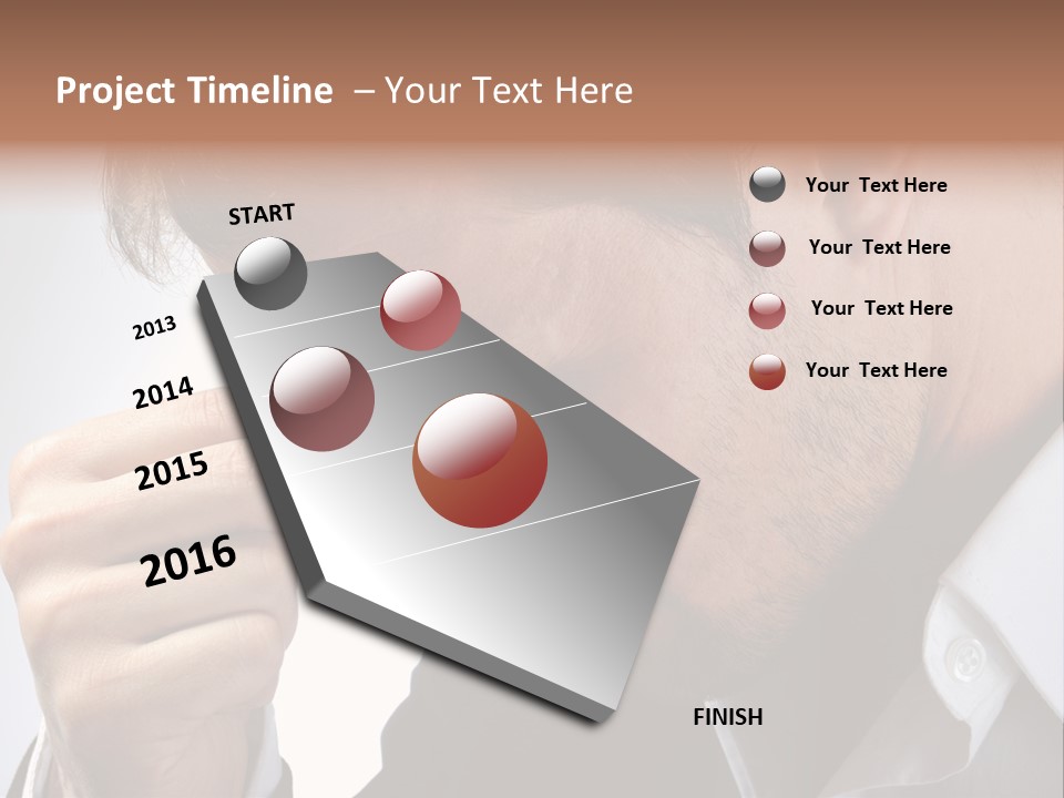 A Man Holding His Hand To His Face PowerPoint Template