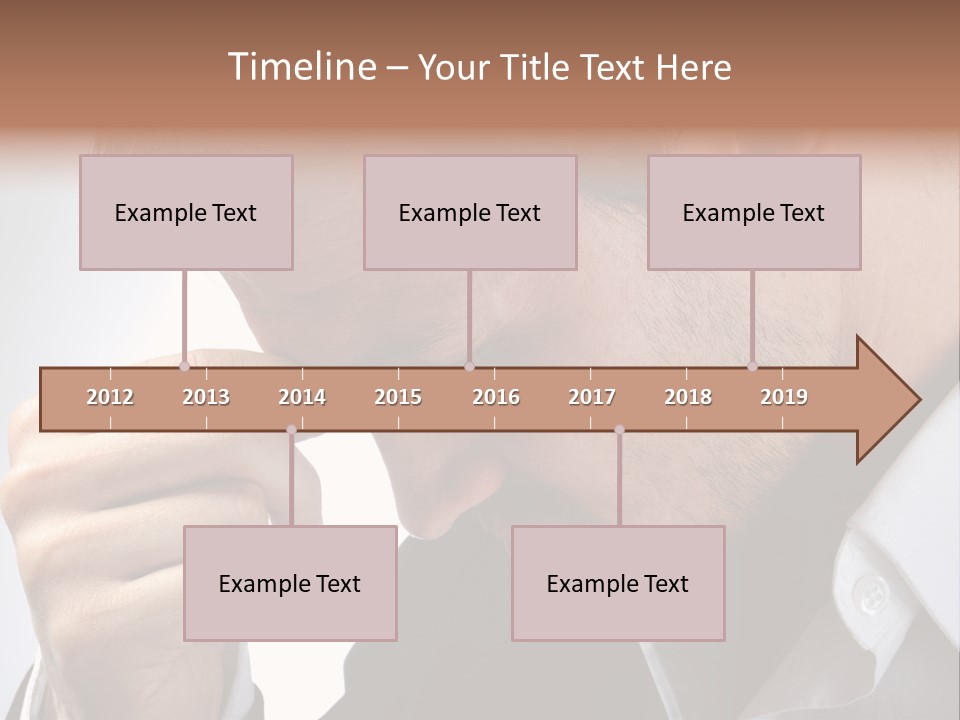 A Man Holding His Hand To His Face PowerPoint Template
