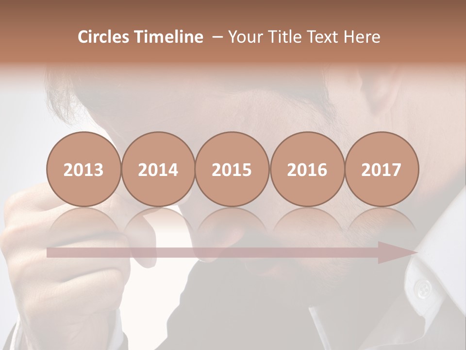 A Man Holding His Hand To His Face PowerPoint Template