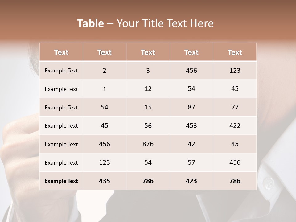 A Man Holding His Hand To His Face PowerPoint Template