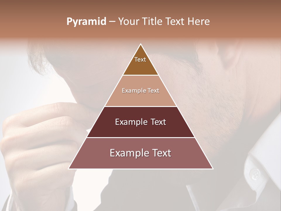A Man Holding His Hand To His Face PowerPoint Template