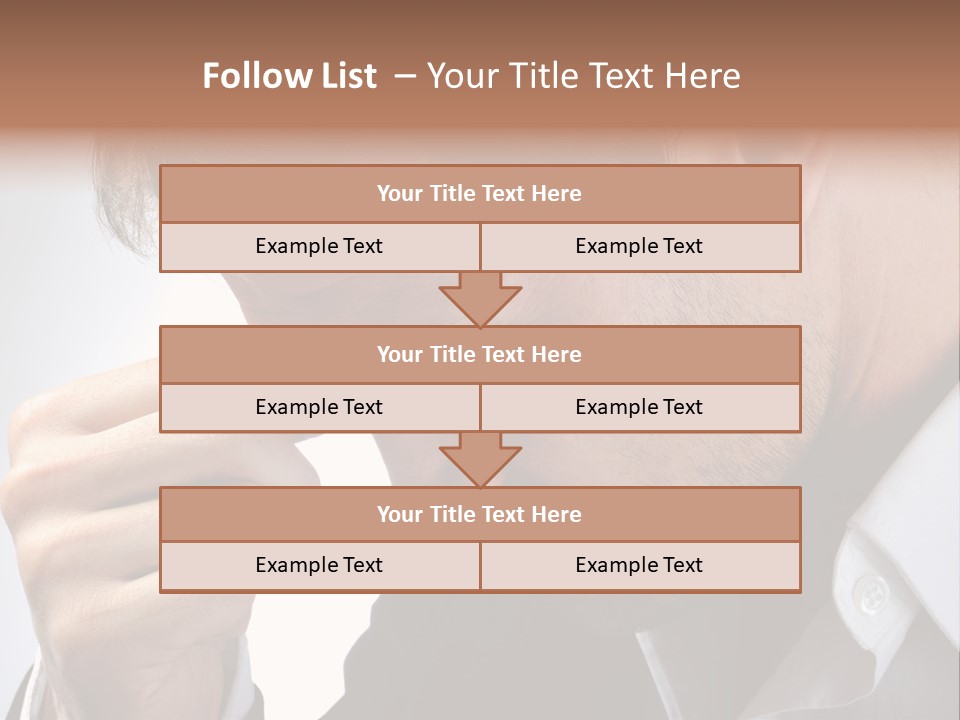 A Man Holding His Hand To His Face PowerPoint Template