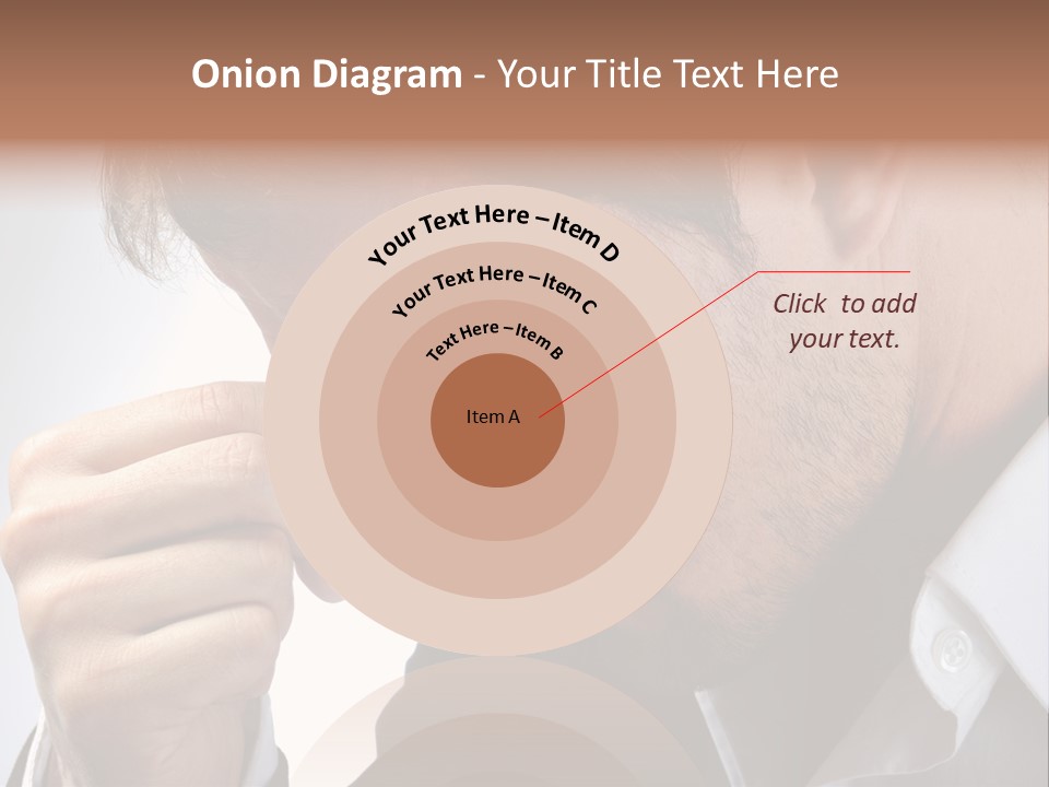 A Man Holding His Hand To His Face PowerPoint Template