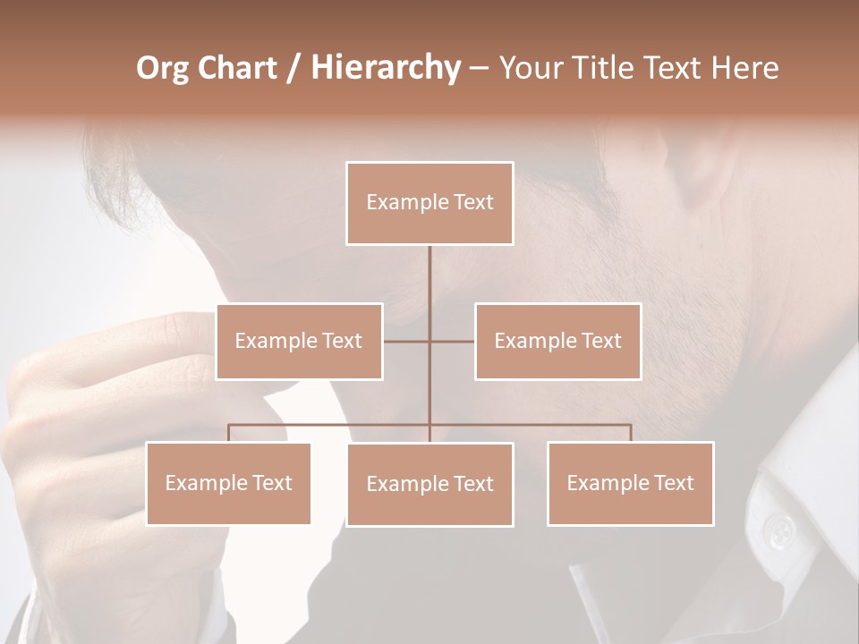 A Man Holding His Hand To His Face PowerPoint Template