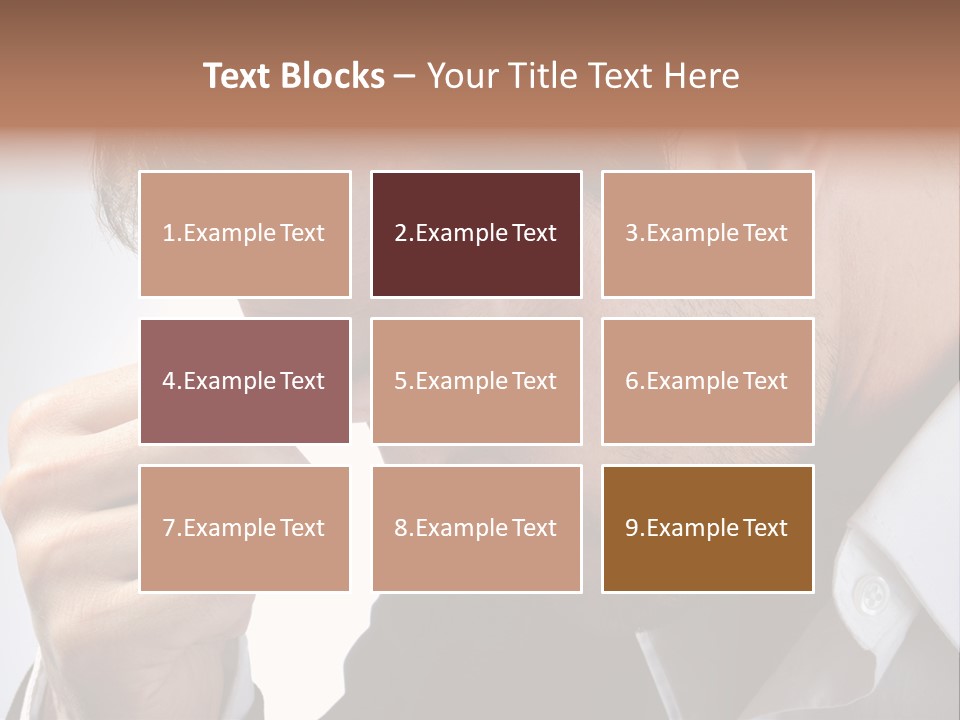 A Man Holding His Hand To His Face PowerPoint Template