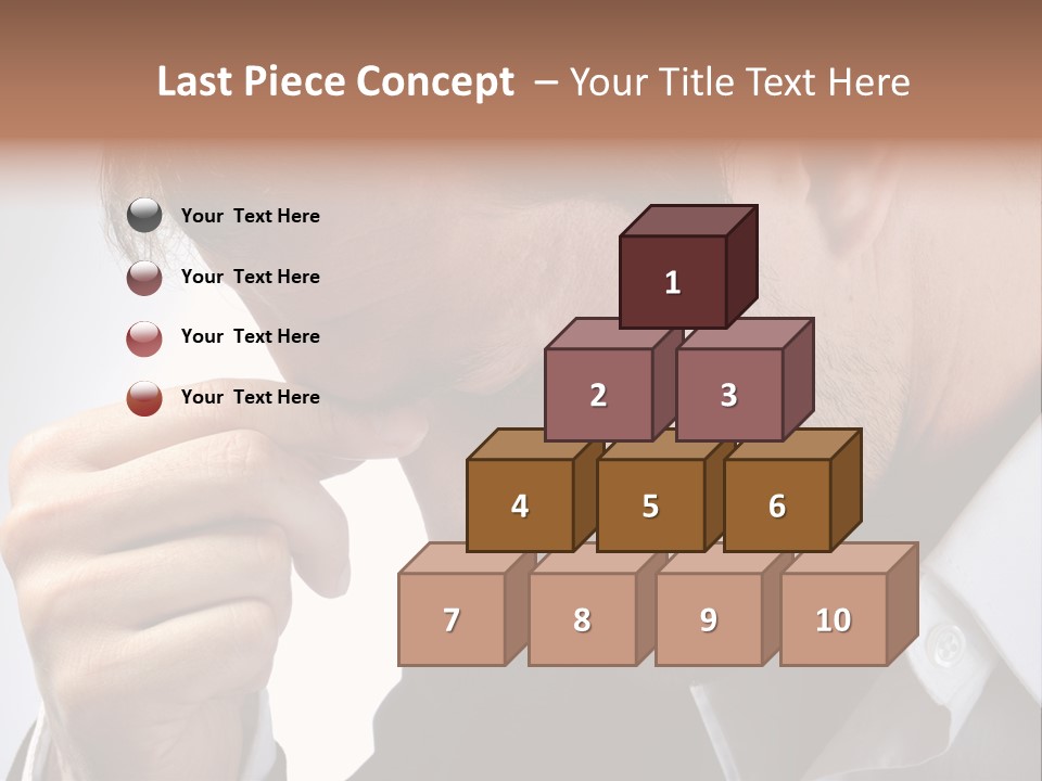 A Man Holding His Hand To His Face PowerPoint Template