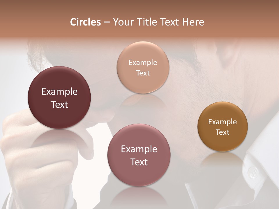 A Man Holding His Hand To His Face PowerPoint Template