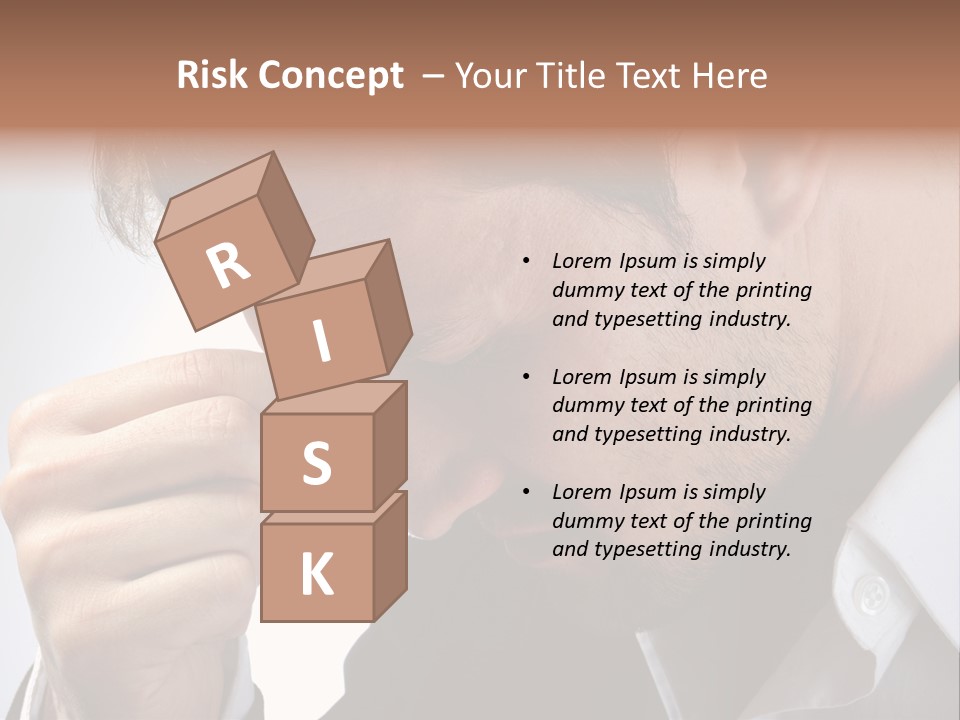 A Man Holding His Hand To His Face PowerPoint Template