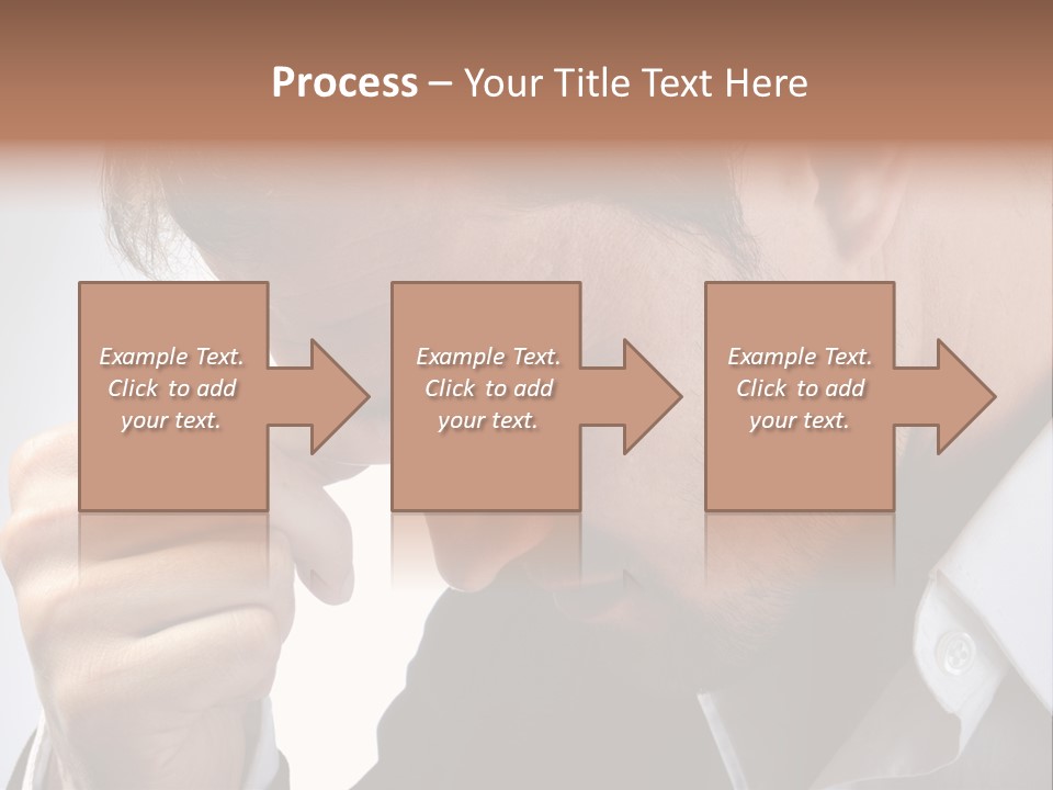 A Man Holding His Hand To His Face PowerPoint Template