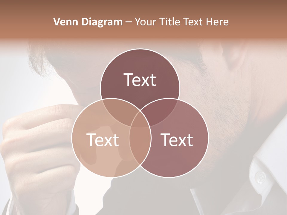 A Man Holding His Hand To His Face PowerPoint Template