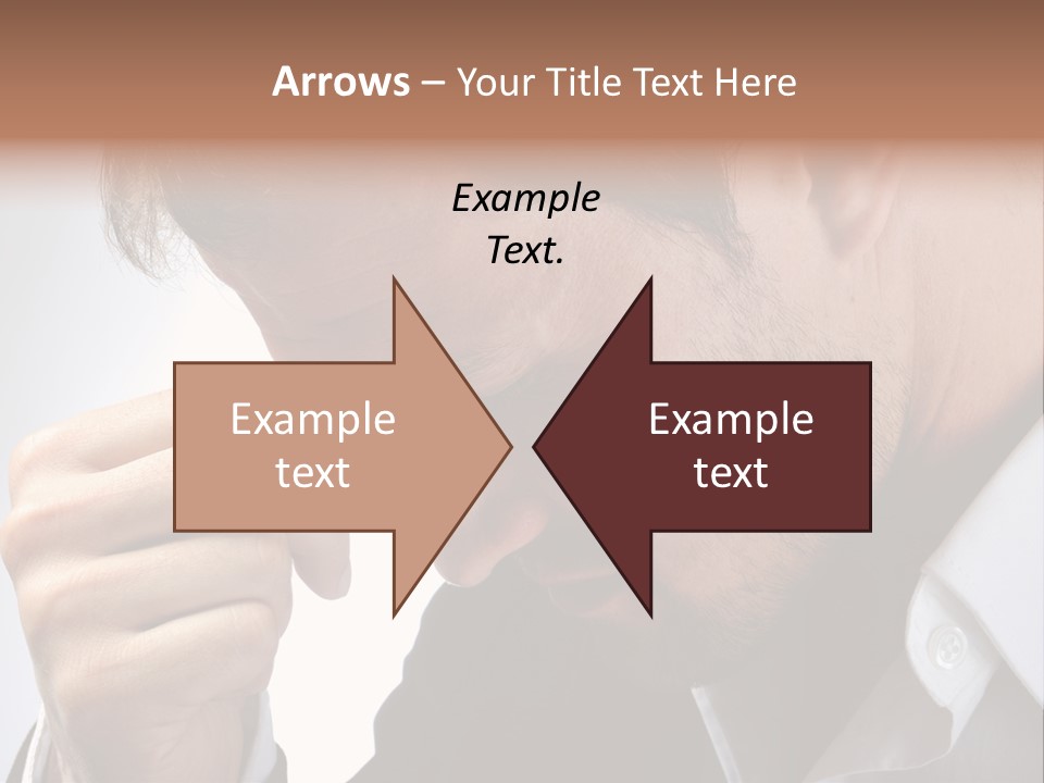 A Man Holding His Hand To His Face PowerPoint Template