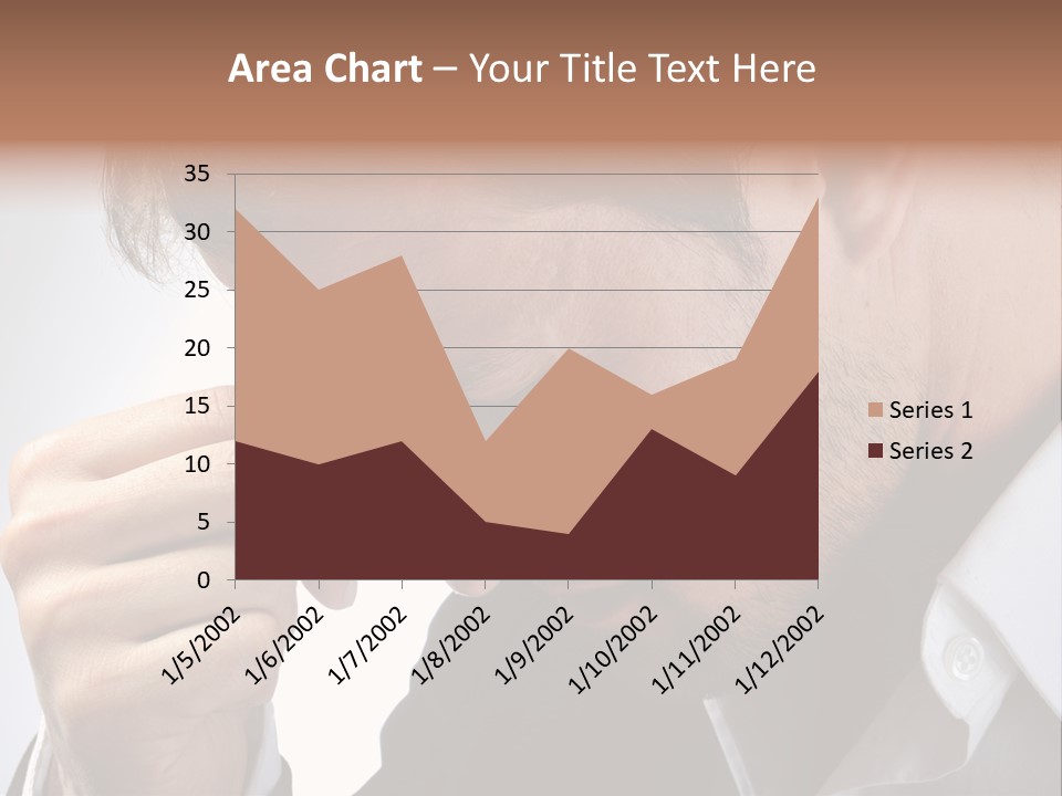 A Man Holding His Hand To His Face PowerPoint Template