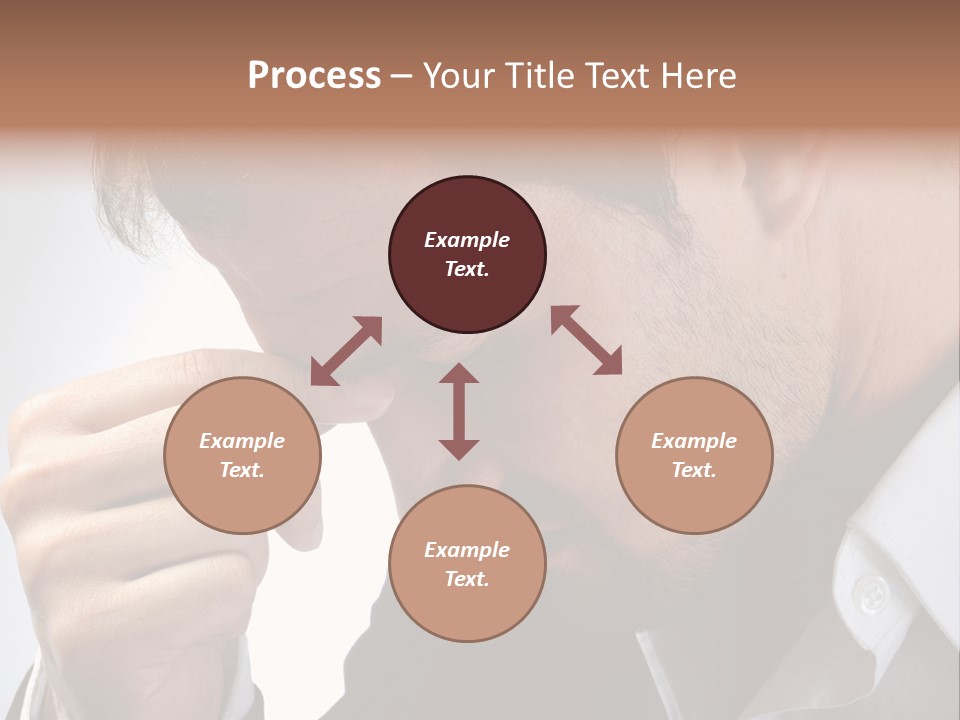 A Man Holding His Hand To His Face PowerPoint Template