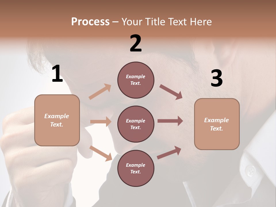 A Man Holding His Hand To His Face PowerPoint Template
