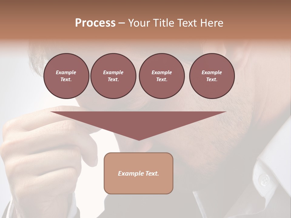 A Man Holding His Hand To His Face PowerPoint Template