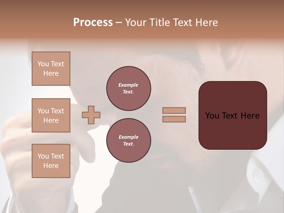A Man Holding His Hand To His Face PowerPoint Template