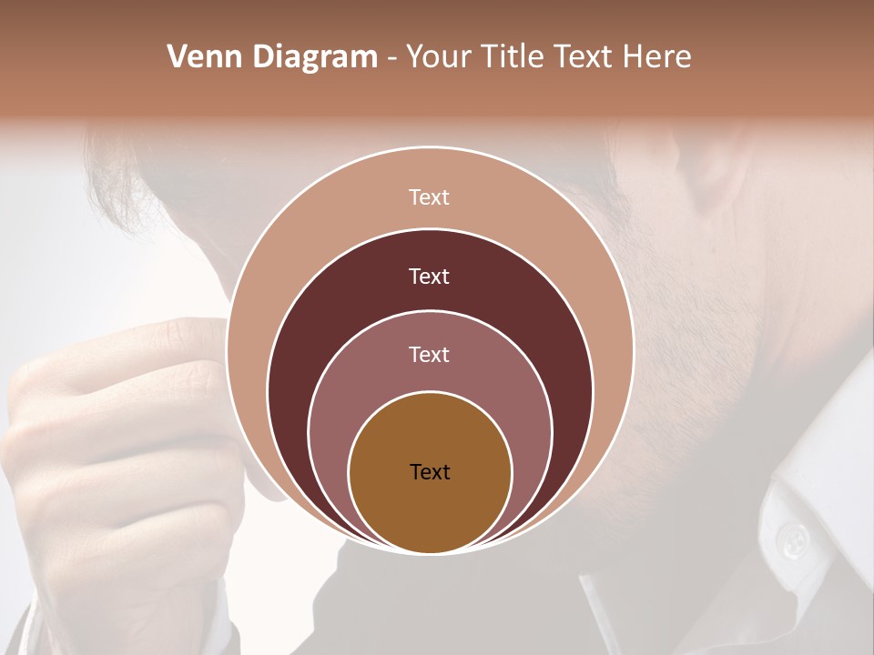 A Man Holding His Hand To His Face PowerPoint Template