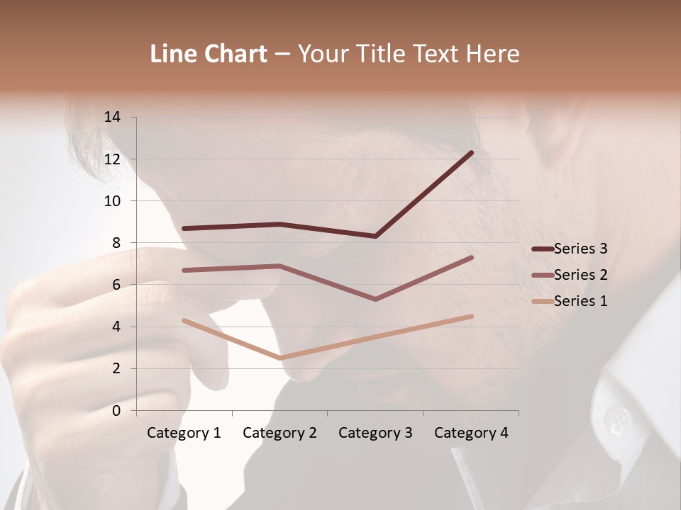 A Man Holding His Hand To His Face PowerPoint Template